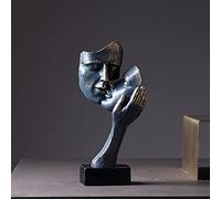 Tauzveok Statue Moderne,Statuetta Bronzo,Statua Coppia Decorazioni Soggiorno Sculture Resina Casa Oggetti Moderni Art,Character e