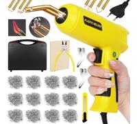 TAVADA 200W Saldatrice per Plastica,Kit di Riparazione Paraurti Auto con 900pcs 6 Tipo Graffette,Plastica Saldatrice Kit per la Riparazione Delle Parti di Plastica