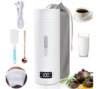 TAVADA Bollitore Elettrico da Viaggio 500ml,3 in 1 Bollitore Elettrico Portatile Mini,Acciaio Inox 316,Ebollizione Rapida,4 Livelli di Temperatura Regolabili,per Tè,Latte,Caffè