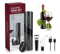 TAVADA Cavatappi Elettrico per Vino USB Ricaricabile,Apribottiglie Elettrico Professionale con Taglia Capsula, Versatore, Aeratore ecc - Regalo per Uomo, Appuntamenti e Amanti del vino