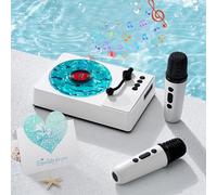 TAVADA Karaoke per Bambini e Adulti con Microfono,Microfono Bambini con Luce LED,Altoparlante Portatile,con Effetti di Cambio Voce, per camera da letto,festa,Compleanni,per Ragazze e Ragazzi