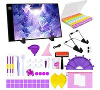 TAVADA Tavoletta Luminosa per Disegnare,Ultrasottile Lavagna Luminosa,Light Box A4 LED Light Pad di Disegno con Luminosità Regolabile, per Animazione,Schizzi,Progettazione,Pittura a Diamante 5D