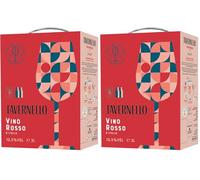 Tavernello Classico Vino Rosso d'Italia, Vino Equilibrato e Profumato, 11.5% Vol, Bag in Box da 3 L (Confezione da 2)