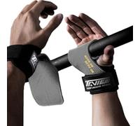 TAVIEW Cinghie da polso per sollevamento pesi per il massimo supporto - Sollevamento stacchi da terra e impugnature per sollevamento pesi, guanti per allenamento pull up stacchi e spalle