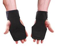 TAVIEW Polsiere per sollevamento pesi olimpico, powerlifting, bodybuilding, allenamento funzionale per la forza, per Crossfit - Polsiere in cotone resistente, coppia, Nero (Tiger), taglia unica