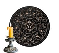 Tavola a pendolo per divinazione e oracolo, in legno, con lettere