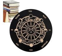 Tavola a pendolo Radiestesia - Tavola di divinazione, bacheche metafisiche in legno con lettere | Tavole Ouija in legno, set da tavolo a pendolo con decorazioni spir