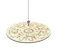 Tavola A Pendolo Stellare,Tavola Da Rabdomante Legno Decorativo | Bacheca Metafisica, Strumenti Per La Divinazione Della Stregoneria Per La Decorazione 'altare Degli Spiriti, 15 Cm