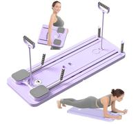 Tavola addominale multifunzionale, set di tavole per pilates, allenamento addominali, macchina riformatrice domestica con timer, attrezzatura portatile per l'allenamento della forza, fitness completo