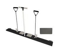 Tavola addominale per fitness con corda di resistenza, supporto per flessioni per allenamento della forza di base, attrezzatura per esercizi in palestra a casa con supporto per telefono e ginocchiere