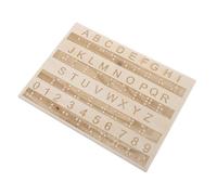 Tavola Alfabetica Braille in Legno per Apprendimento | Montessori Lettere e Numeri Tattili, Supporto Didattico per Ragazzo Ragazza e Adulti Non Vedenti Colore Casuale
