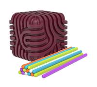 Tavola Antistress in Silicone | Cubo Sensoriale Tascabile in Silicone,Giocattolo Tascabile Calmante per Migliorare Abilità Motorie per Bambini Ragazzi Adulti