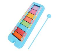 Tavola armonica a colori a 8 note, strumento a percussione glockenspiel battuto a mano blu