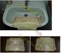 TAVOLA ASSE PER LAVARE LAVABO LAVANDINO CM 39 MINI TAVOLETTA LEGNO 4 2024