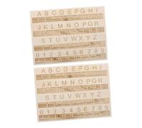 Tavola Braille in Legno, Set 2 Pezzi, Alfabeto Educativo