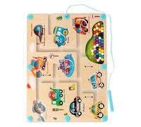 Tavola Con Labirinto Magnetico,Giocattolo Educativo Per L'Apprendimento In Età Prescolare,Tavola Puzzle Abbinamento Colori e Conteggio | per Bambini e Bambine da Usare a Casa in Viaggio in Auto e in A