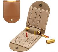 Tavola Cribbage in 2 Tracce Portatile Tavola Cribbage in 2 Tracce | per premium, design 2 tracce, compatto da tasca, ideale viaggiatori, durata nel tempo