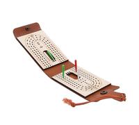 Tavola Da Cribbage In Pelle PU - Set Di Giochi Da Viaggio, Gioco Di Carte Interattivo Tradizionale | Scheda Del Vano Portaoggetti | Giocattolo Durevole Per L'intrattenimento Della Famiglia | Bambini A