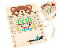 Tavola da disegno di puzzle magnetici, tavola da disegno magnetica per | Tabella di puzzle di conteggio di apprendimento in legno magnetico per ragazzo,Tavole da disegno di puzzle magnetici in legno