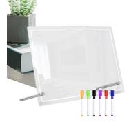 Tavola da disegno in acrilico per asciugatura, lavagna bianca, da disegno, per adulti, studenti e insegnanti