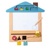 Tavola da disegno magnetica, disco magnetico per bambini,Pad per pittura in legno | Cancellare