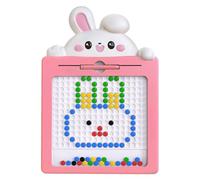 Tavola da disegno magnetica per bambini in età prescolare, tavolo da disegno magnetico con penna magnetica e perline per bambini dai 4 agli 8 anni