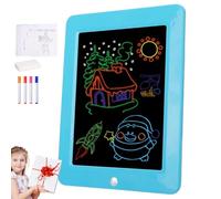 Tavola da disegno per bambini, lavagna educativa a LED trasparente | Forniture di presentazione con ventosa posteriore per compleanno, Natale, Halloween