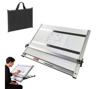 Tavola da disegno portatile con barra di movimento parallela regolabile e inclinazione multi-angolo per schizzi, disegno e pittura