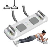 Tavola da flessione, per allenamento a casa, multifunzione con funzione timer, per flessioni con manico antiscivolo, per palestra e corda di tensionamento