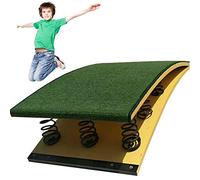 Tavola da ginnastica con 6 molle, attrezzatura portatile curva per scuola e palestra a casa, ideale per la pratica del seminterrato