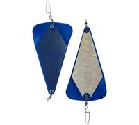 Tavola da immersione con profilo triangolare e adesivi luminosi, 20 cm, per una maggiore attrazione dei pesci in condizioni di pesca (blu)