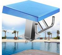 Tavola da immersione per piscina con corrimano, piattaforma antiscivolo, base in acciaio inox, inclinata di 15° per allenamento e competizioni