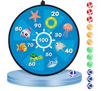 Tavola da Lancio Portatile di precisione, Set Bersaglio con 12 Palline adesive, Giochi Sportivi per Feste al Chiuso e all'aperto per Bambini da 3 Anni, Maschi e Femmine Ocean Recognition