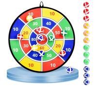 Tavola da Lancio Portatile di precisione, Set Bersaglio con 12 Palline adesive, Giochi Sportivi per Feste al Chiuso e all'aperto per Bambini da 3 Anni, Maschi e Femmine Early Learning Numbers