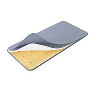 Tavola da letto in legno con protezione per la vita e protezione della colonna vertebrale, morbida tavola per divano letto con copertura in tessuto staccabile e cuscinetto morbido, 60 x 110 cm