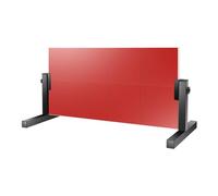 Tavola da ping pong return regolabile a 360°, compatta per allenamento, con base per tavole da ping pong, colore: rosso e nero