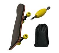 Tavola da skateboard con le dita | Set Punta Dita Tappetino In PU Antiscivolo A Strati, Skateboard A Mano In Legno con In Lega - per Ragazzo Ragazza Studente Adulto