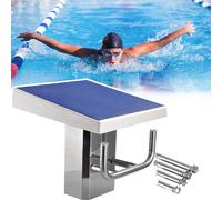 Tavola da sub con base in acciaio inox, superficie antiscivolo, inclinazione di 15°, capacità di carico 250 kg, per la sicurezza della piscina