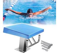Tavola da sub con base in acciaio inox, superficie antiscivolo, inclinazione di 15°, capacità di carico 250 kg, per la sicurezza della piscina