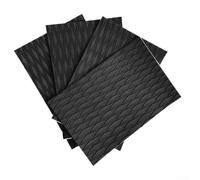 Tavola da surf antiscivolo EVA per pad set da 4 pezzi progettato per il massimo controllo durante il surf (nero)