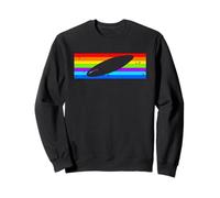 Tavola da Surf Arcobaleno retrò Onde e Mare Felpa