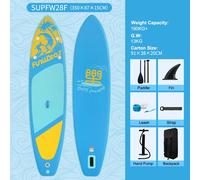 Tavola da Surf FunWater SUP Board Tavola da Paddle Antiscivolo Gonfiabile 320cm