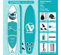 Tavola da Surf FunWater SUP Board Tavola da Paddle Antiscivolo Gonfiabile 320cm