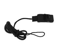 Tavola da surf guinzaglio allungabile in PVC elastico, 160 cm - Sicurezza affidabile, cavigliera regolabile, adatto per longboard e shortboard (Nera)