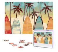 Tavola da surf Palma Jigsaw Puzzle 1000 Pezzi Puzzle in Legno Puzzle Immagine Personalizzata Puzzle Puzzle Personalizzato per Matrimonio Adulto
