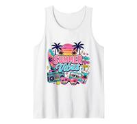 Tavola da Surf retrò Anni '80 e '90 Nostalgia Summer Beach Vibes Boombox Canotta