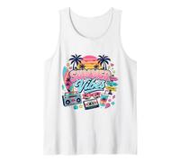 Tavola da Surf retrò Anni '80 e '90 Nostalgia Summer Beach Vibes Boombox Canotta