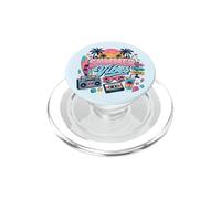 Tavola da surf retrò anni '80 e '90 nostalgia Summer Beach Vibes Boombox PopSockets PopGrip per MagSafe