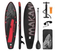 Tavola da surf stand up paddle board pagaia gonfiabile Makani 320 cm nero/rosso