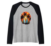 Tavola da surf Surf Surfer Tavola da surf Vintage Maglia con Maniche Raglan